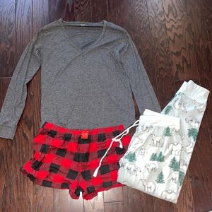Women Small Bundle-Love by Gap PJ Set and P.J Salvage Pants